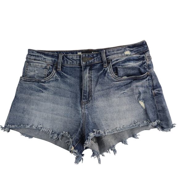 Kut From the kloth Jane high rise short blue size 8 womens 6936 - Picture 1 of 11